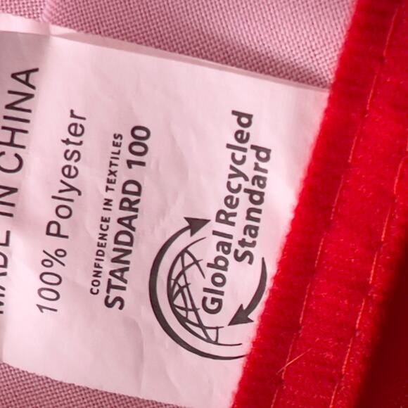 Christmas Reindeer Snowflake Round Red Tablecloth Global Recycled Standard 62" - Picture 3 of 12